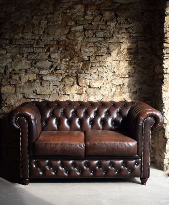 Antyczna sofa chesterfield industrial loft antyk warszawa kraków katowice poznań gdańsk meble antyczne Empire Antyki