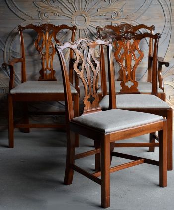 Antyczne krzesła pałacowe chippendale z ok 1890r. Pochodzenie:Anglia -meble antyczne unikatowe warszawa kraków poznań gdańsk łódź wrocław katowice Empire Antyki #antyki #antiques #empireantyki #krzesła #setofchairs #chippendale #englishantiques #meble #furniture