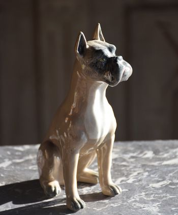 Figurka psa z porcelany, Antyki Warszawa Kraków Katowice Gdańsk sklep online z antykami Empire Antyki