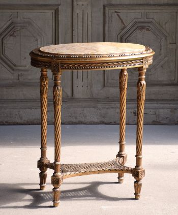 Antyczny francuski stolik drewno złocone #antyki #antiques meble antyczne online sklep internetowy Empire Antyki