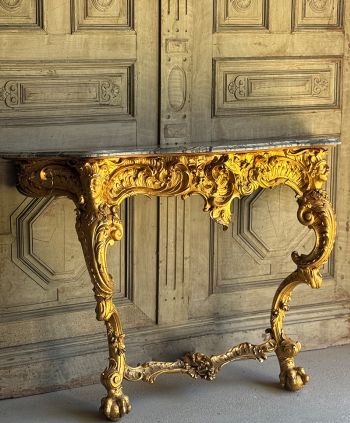 Antyczna konsola żardiniera z marmurowym blatem drewno złocone XIXw Empire Antyki sklep internetowy z antykami online #antyki #antiques