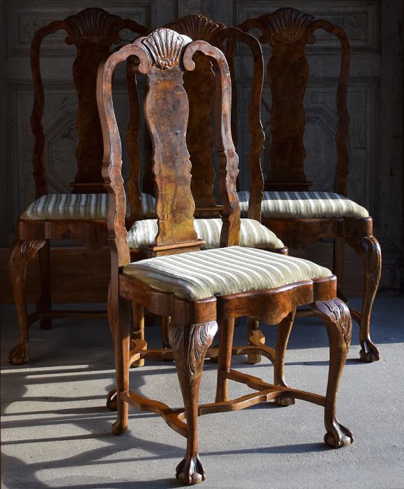 Antyczne krzesła 4x chippendale XIXw antyki warszawa kraków katowice poznań gdańsk wrocław toruń Empire Antyki #antyki #antiques #empireantyki #meble #furniture #krzesła #chairs #antykiwarszawa #decorativeantiques